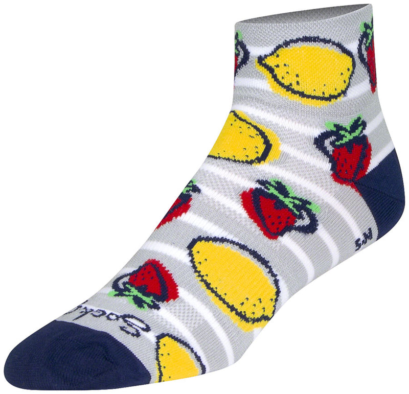 Load image into Gallery viewer, SockGuy Classic Low Lemonade Socks - 2", Women's, Small/Medium
