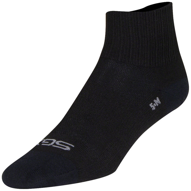 Load image into Gallery viewer, SockGuy SGX Black Socks - 2.5", Small/Medium
