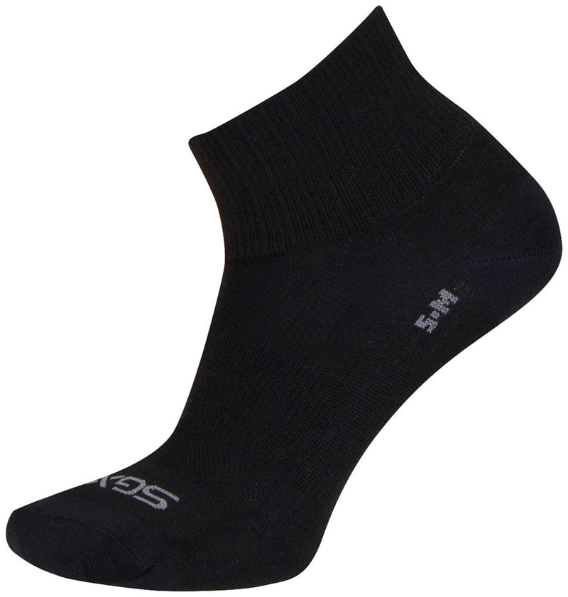 Load image into Gallery viewer, SockGuy SGX Black Socks - 2.5", Large/X-Large

