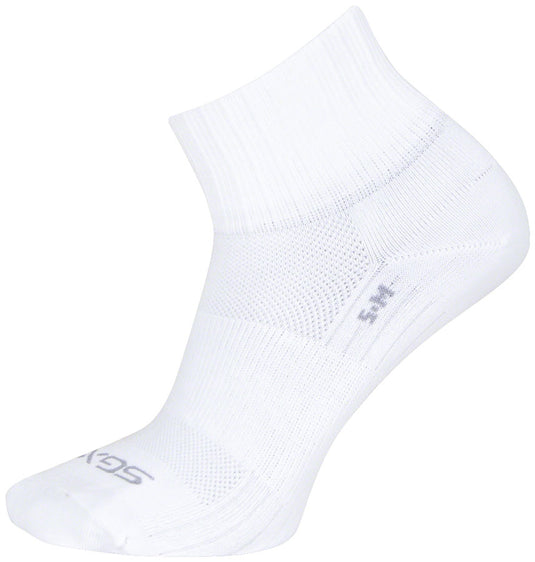SockGuy SGX White Socks - 2.5", Large/X-Large