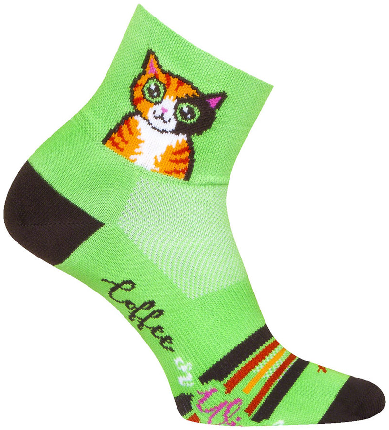 Load image into Gallery viewer, SockGuy Classic Cat Buzz Socks - 3", Small/Medium
