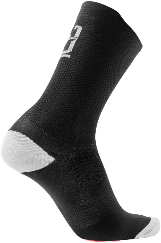 SIDI Nitiidus Socks - Black/White, 18cm, Fits Sizes 44-46