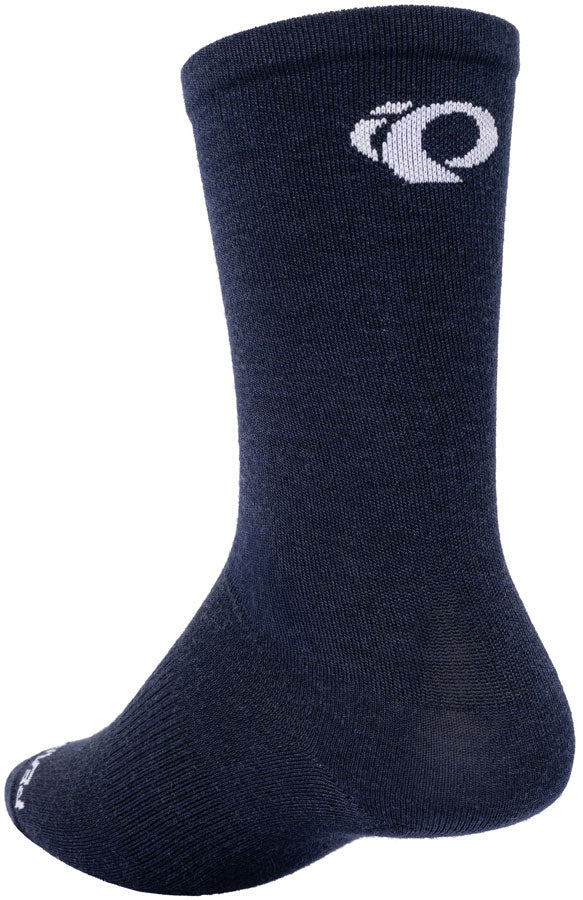 Load image into Gallery viewer, Pearl Izumi Merino Air 7inch Cycling Socks - Small, Dark Navy
