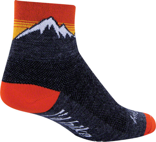 Pack of 2 SockGuy Wool Hiker Socks - 3 inch, Black, Small/Medium