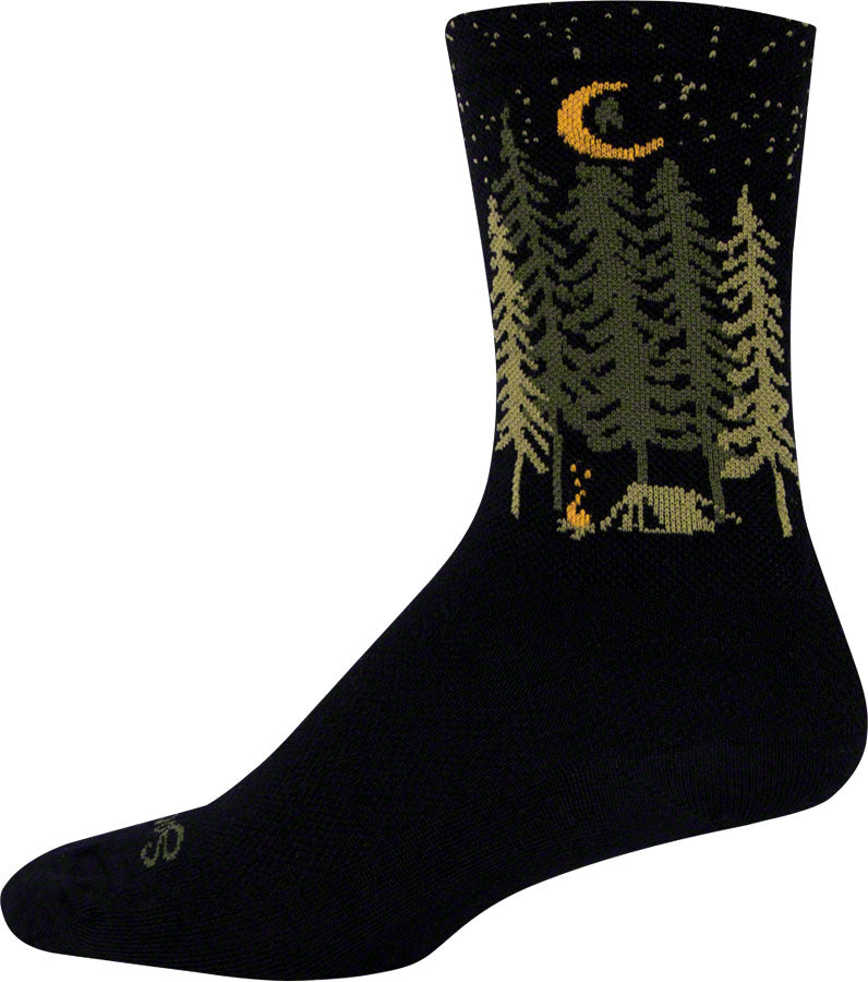 Load image into Gallery viewer, SockGuy Wool Camper Socks - 6&quot;, Black, Large/X-Large
