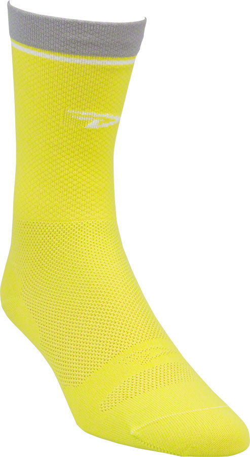 Load image into Gallery viewer, DeFeet Levitator Lite D-Logo Socks - 6&quot;, Sulfur Springs, Small
