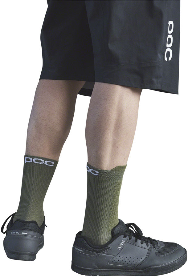 Load image into Gallery viewer, POC Lithe MTB Socks - Green, Medium
