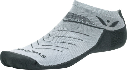 Swiftwick Vibe Zero Socks - No Show, Pewter/Gray, Large