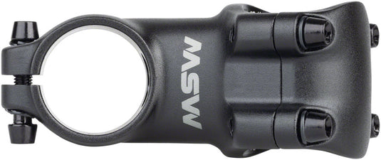 MSW 25 Stem - 60mm, 31.8 Clamp, +/-25, 1-1/8", Aluminum, Black