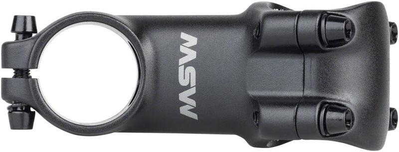 Load image into Gallery viewer, MSW 25 Stem - 70mm, 31.8 Clamp, +/-25, 1-1/8&quot;, Aluminum, Black
