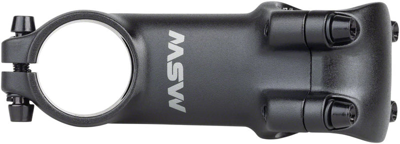 Load image into Gallery viewer, MSW 25 Stem - 80mm, 31.8 Clamp, +/-25, 1-1/8&quot;, Aluminum, Black
