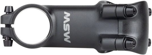 MSW 25 Stem - 80mm, 31.8 Clamp, +/-25, 1-1/8", Aluminum, Black