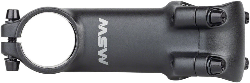 Load image into Gallery viewer, MSW 25 Stem - 90mm, 31.8 Clamp, +/-25, 1-1/8&quot;, Aluminum, Black
