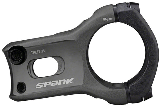 Spank Split 35 Stem 35mm Length 35mm Bar Clamp +/-0 Green Metal Mountain Bike