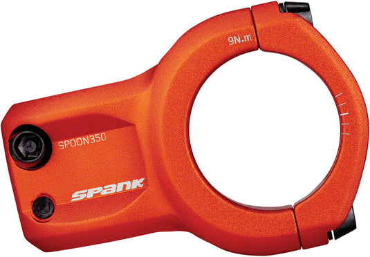 Spank Spoon 350 Stem 35mm Length 35mm +/-0 Orange Aluminum Mountain Bike