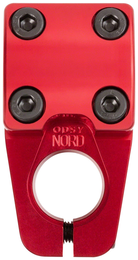 Load image into Gallery viewer, Odyssey Nord Stem 45mm Clamp 22.2mm 1-1/8 in Top Load Anodized Red Aluminum

