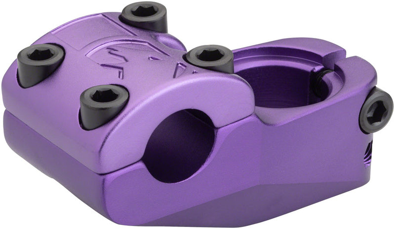 Load image into Gallery viewer, The Shadow Conspiracy Odin Upload Stem Bar Clamp 22.2mm Skeletor Purple Aluminum
