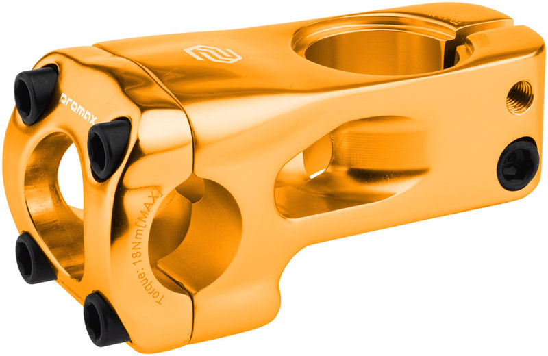 Load image into Gallery viewer, Promax Banger BMX Stem - 53mm, Front Load, Gold
