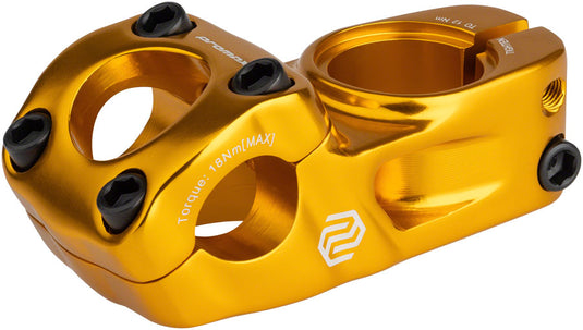 Promax Impact BMX Stem - 53mm, Top Load, Gold