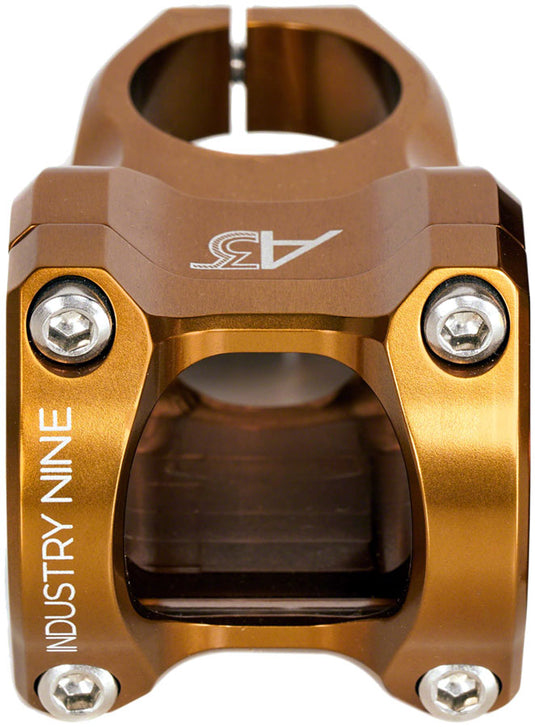 Industry Nine A35 Stem - 50mm, 35mm Clamp, +/-6, 1 1/8", Aluminum, Bronze
