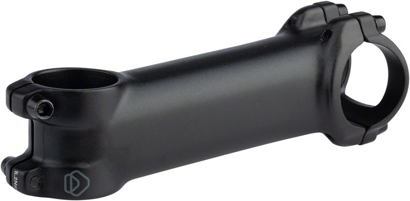 Load image into Gallery viewer, Dimension Trail Stem Length 100mm Clamp 31.8mm +/-6 Deg 1 1/8 in Black Aluminum
