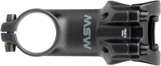 MSW 17 Stem Length 70mm Clamp 31.8mm +/-17 Steerer 1 1/8 in Black Aluminum MTB