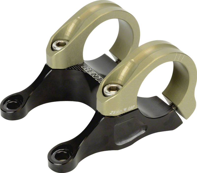 Load image into Gallery viewer, Renthal Integra 35 Stem Length 45mm Clamp 35mm +/-0 1 1/8 in Aluminum Black/Gold
