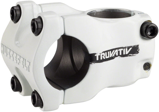 TruVativ Hussefelt Stem 40mm Clamp 31.8mm +/-0 Deg 1 1/8 in White Aluminum MTB