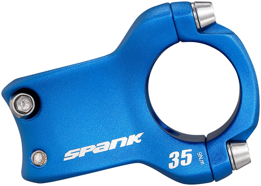 Spank Spike Race 2 Stem - 35mm, 31.8 Clamp, +/-0, 1 1/8", Aluminum, Blue