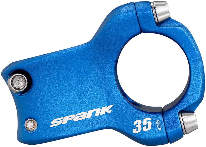 Load image into Gallery viewer, Spank Spike Race 2 Stem - 35mm, 31.8 Clamp, +/-0, 1 1/8&quot;, Aluminum, Blue
