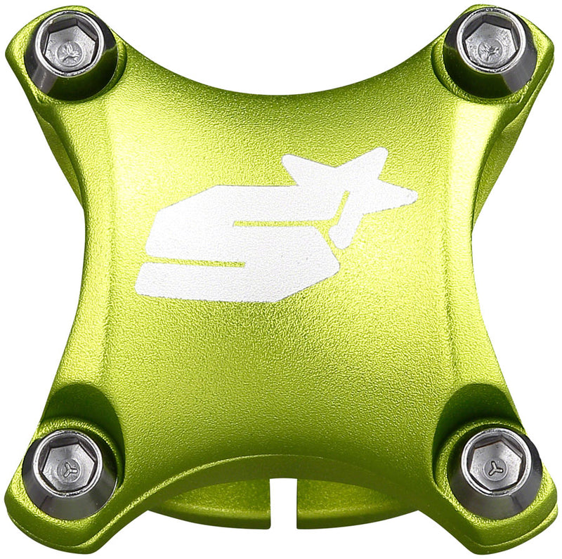 Load image into Gallery viewer, Spank Spike Race 2 Stem Length 35mm Stem Clamp 31.8 +/-0 Rise Green Aluminum MTB
