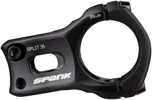 Spank Split 35 Stem Length 35mm Bar Clamp 35mm +/-0 Rise Black Aluminum Mountain