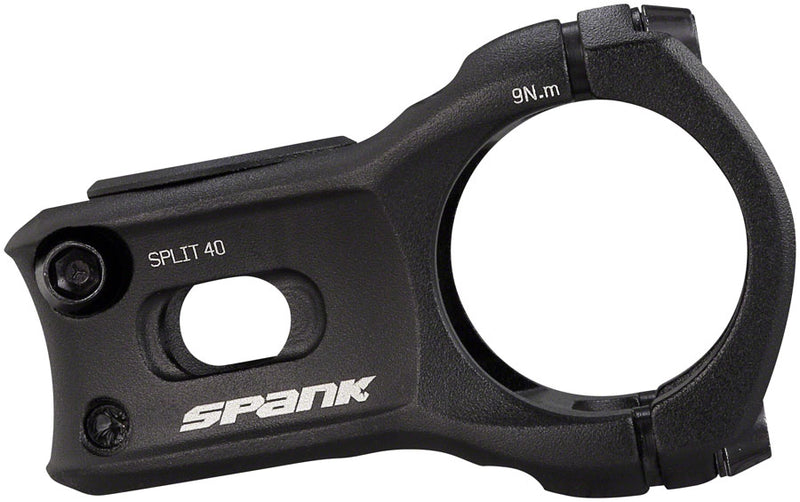 Load image into Gallery viewer, Spank Split 35 Stem Length 40mm Bar Clamp 35mm +/-0 Rise Black Aluminum Mountain
