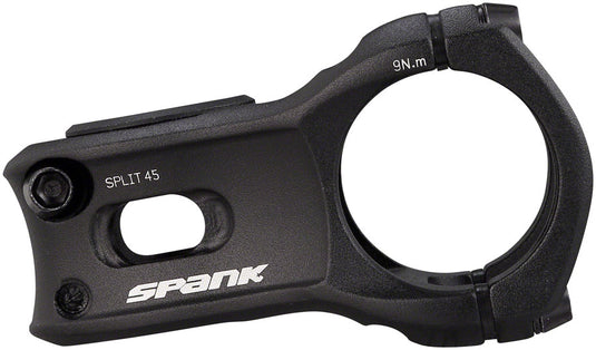Spank Split 35 Stem Length 45mm Bar Clamp 35mm +/-0 Rise Black Aluminum Mountain
