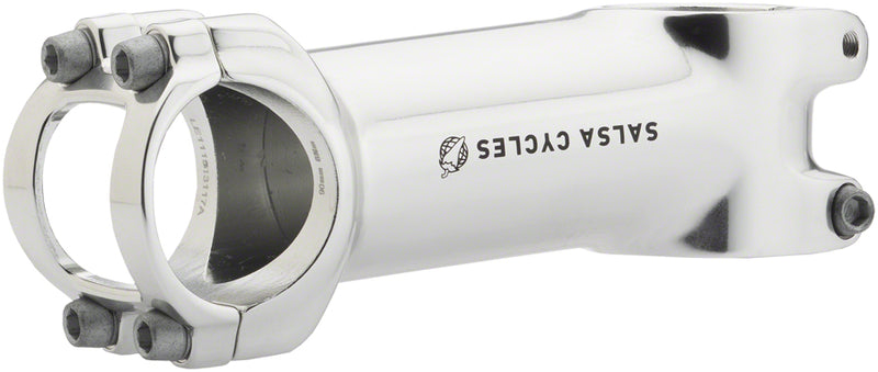 Load image into Gallery viewer, Salsa Guide Stem Length 90mm Clamp 31.8mm +/-6 Steerer 1 1/8 in Silver Aluminum
