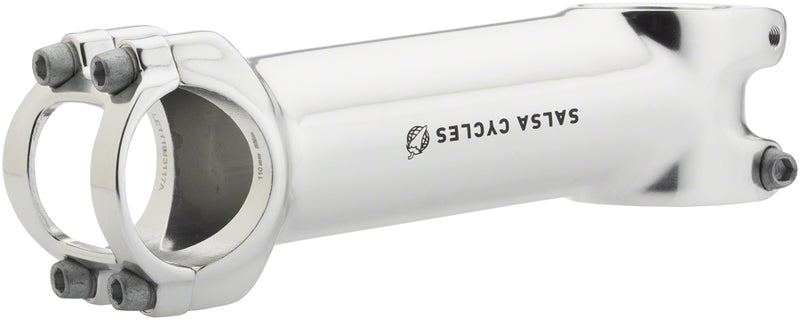 Load image into Gallery viewer, Salsa Guide Stem Length 110mm 31.8mm +/-6 Deg 1 1/8 in Silver Aluminum Road
