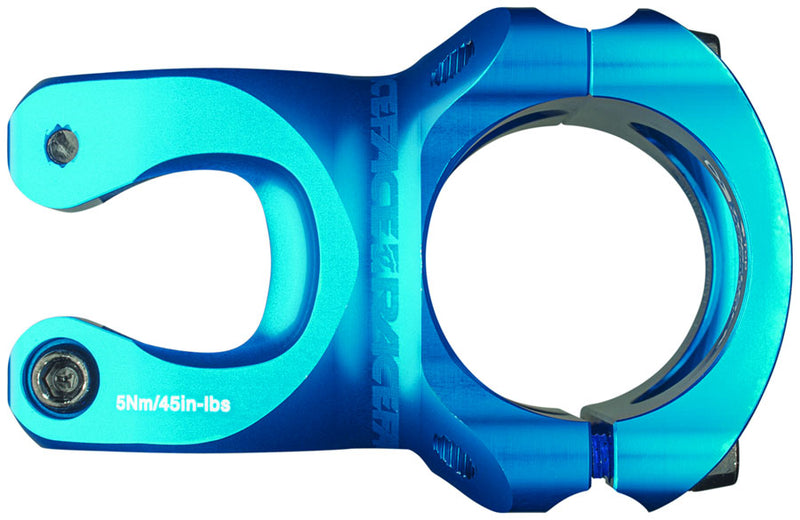 Load image into Gallery viewer, RaceFace Turbine R 35 Stem 32mm Clamp 35mm +/-0 Deg 1 1/8 in Turquoise Aluminum
