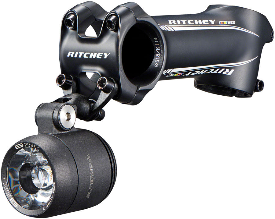 Ritchey Universal Stem Face Plate Accessory Mount Supernova Black With Hardware