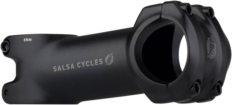 Load image into Gallery viewer, Salsa Guide Stem Length 80mm Clamp 31.8mm +/-6 Degree 1 1/8 in Aluminum Black
