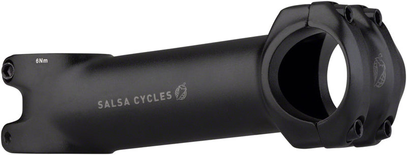 Load image into Gallery viewer, Salsa Guide Stem Length 110mm Clamp 31.8mm +/-6 Steerer 1 1/8 in Black Aluminum
