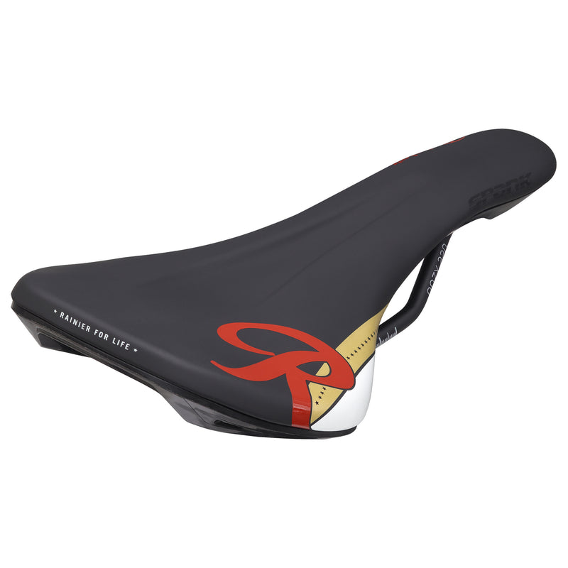 Load image into Gallery viewer, Spank Oozy 220 Saddle, Rainier Beer LTD, Black NLA
