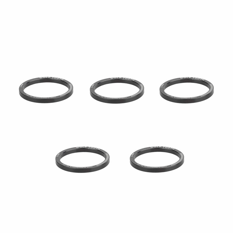 Load image into Gallery viewer, Wolf Tooth Headset Spacer 5 Pack, 5mm, Orange Offered In Multiple Sizes
