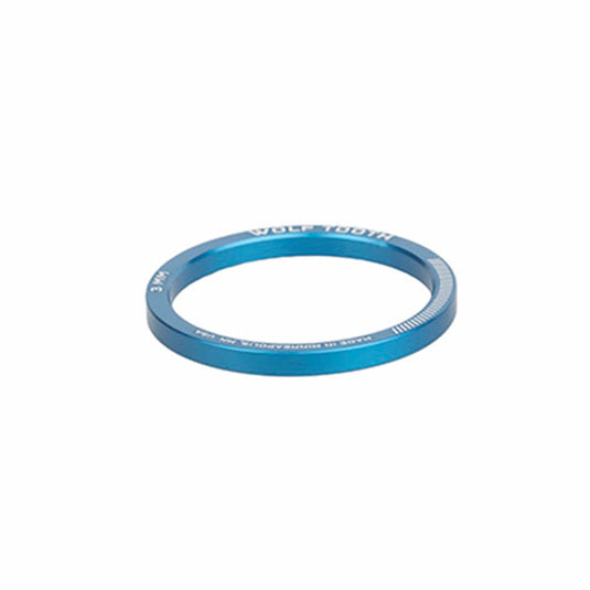 Pack of 2 Wolf Tooth Precision Headset Spacers 3mm Blue