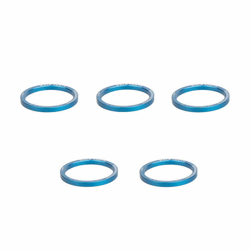 Load image into Gallery viewer, Pack of 2 Wolf Tooth Headset Spacer 5 Pack, 3mm, Silver
