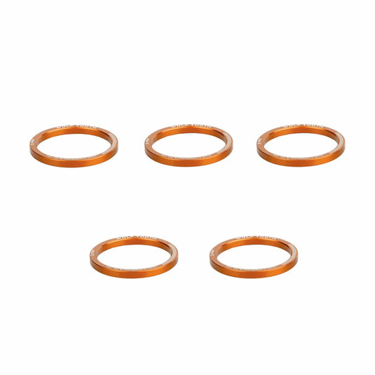 Pack of 2 Wolf Tooth Headset Spacer 5 Pack, 10mm, Orange