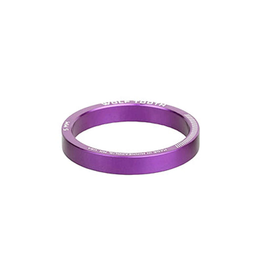 Pack of 2 Wolf Tooth Precision Headset Spacers 5mm Purple