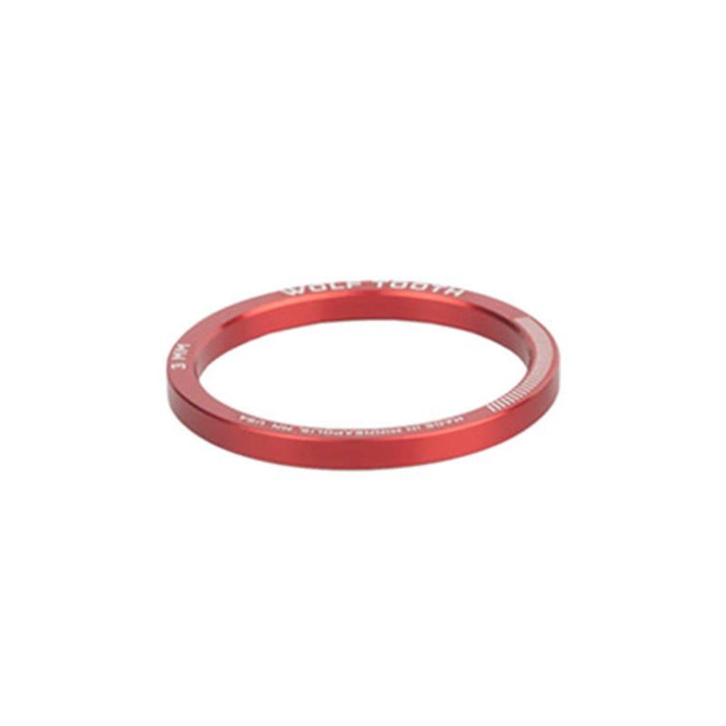 Load image into Gallery viewer, Pack of 2 Wolf Tooth Precision Headset Spacers 3mm Red

