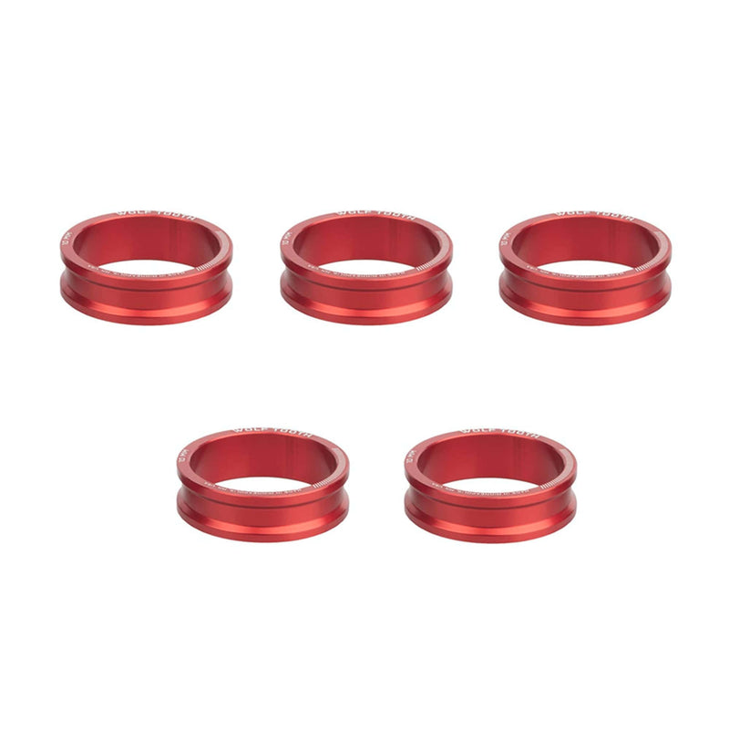 Load image into Gallery viewer, Wolf Tooth Headset Spacer 5 Pack, 3mm, Red Offered In Multiple Sizes
