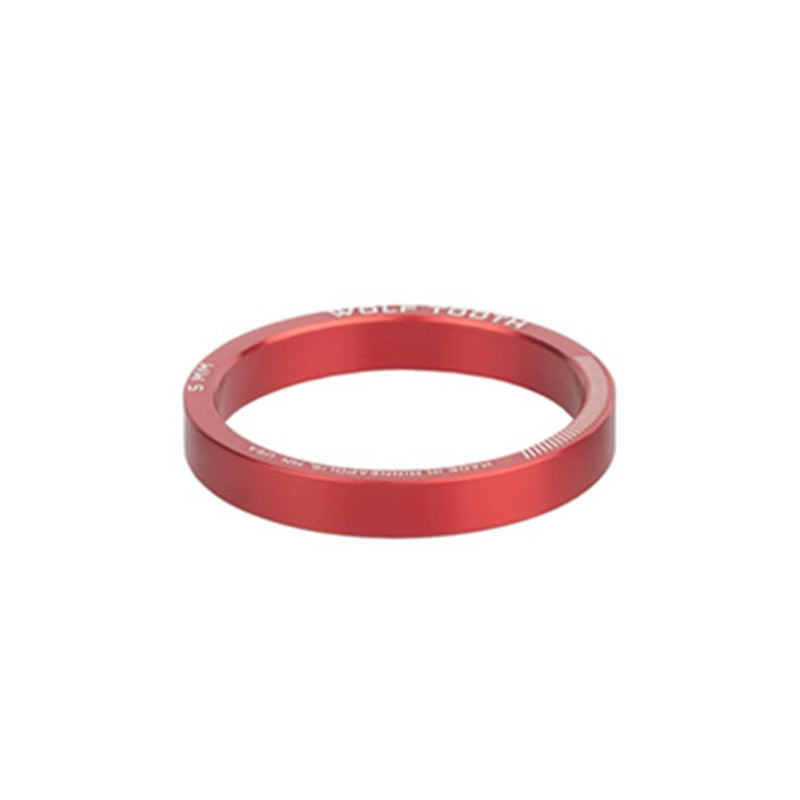 Load image into Gallery viewer, Pack of 2 Wolf Tooth Precision Headset Spacers 5mm Red
