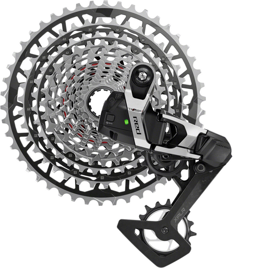 SRAM RED XPLR 1x 13-Speed Gravel Drivetrain Bundle with XG-1391 Cassette, UDH Hangerless Rear Derailleur, Carbon Components, Magic Wheel, and Flattop Compatibility